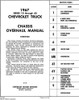 1967 Chevrolet Truck Chassis Overhaul Manual Series 10-60