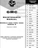 1960 1961 GMC Truck Service Manual Table of Contents