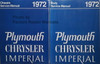 1972 Chrysler and Plymouth Chassis Service Manual and Body Service Manual