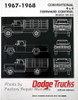 1967 1968 Dodge Pickup Truck 100-700 Service Manual