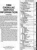 1984 Cadillac Service Manual Table of Contents