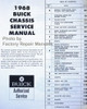 1968 Buick Chassis Service Manual All Series Table of Contents