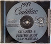 1981 Cadillac Factory Shop Service Manual and Body Repair Manual CD