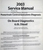 6.0L Diesel Powertrain Control/Emissions Diagnosis 2003 Service Manual Model Applications