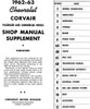 1962-64 Chevrolet Corvair and Corvair 95 Shop Manual Supplement Table of Contents