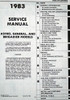 1983 GMC Heavy Duty Truck Factory Service Manual Table of Contents