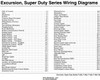 2003 Ford F250, F350, F450, F550 Excursion Wiring Diagrams Table of Contents