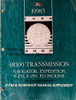 1998.5 4R100 Transmission Navigator, Expedition, F-150, F-250, Econoline EVTM & Workshop Manual Supplement