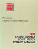 1990 GMC Safari Van Models Service Manual