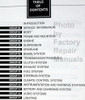 1997 Ford Aspire Service Manual Table of Contents