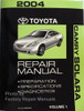2004 Toyota Camry Solara Repair Manual Volume 1