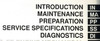 1999 Toyota 4Runner Repair Manual Volume One Table of Contents