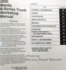 2006 Mazda Truck B2300 B3000 B4000 Workshop Manual Table of Contents