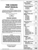 1986 Chevrolet Camaro Shop Manual Table of Contents
