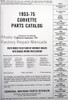 1953-1975 Corvette Chassis and Body Parts Catalog Table of Contents