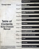 1993 Ford L-Series Service Manual Body/Chassis Table of Contents