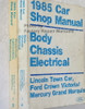 1985 Town Car, Crown Victoria, Grand Marquis Shop Manuals Spine View
