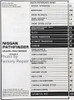 2001 Nissan Pathfinder Service Manuals Table of Contents 2