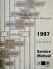 1987 Chevrolet Cavalier Shop Manual