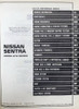 1989 Nissan Sentra Service Manual Table of Contents