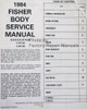 1984 Fisher Body \"B-D-E-G-K and F & T Styles\" Service Manual Table of Contents
