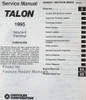 Service Manual Talon 1995 Volume 2 - Electrical Table of Contents