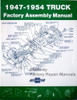 1947-1954 Chevy Pickup Truck Assembly Instruction Manual 