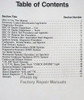 1991 Ford Lincoln Mercury Car & Truck Engine and Emissions Diagnosis Service Manual Table of Contents