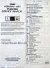 1984 Pontiac Phoenix and 6000 Service Manual Table of Contents