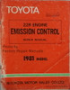 1981 Toyota 22R Engine Emission Control Repair Manual