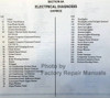 1988 Chevy Caprice Monte Carlo Electrical Diagnosis Service Manual Table of Contents