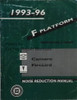 1993-1996 Chevy Camaro Pontiac Firebird Noise Reduction Manual 