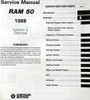 1988 Dodge Ram 50 Service Manual Table of Contents 2