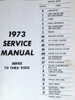 1973 GMC 7500 thru 9502 Truck Service Manual Table of Contents