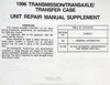 1996 Geo Tracker 4 Speed Automatic Transmission Overhaul Manual Table of Contents