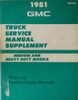 1981 GMC Medium and Heavy Duty Truck Bus Service Manual Supplement