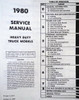 1980 Chevrolet Heavy Duty Truck Service Manual Table of Contents