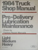 1984 Ford Truck Pre-Delivery Maintenance and Lubrication Shop Manual 