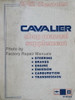 1982 Chevy Cavalier Shop Manual Supplement