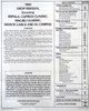 1982 GMC Caballero Service Manual Table of Contents