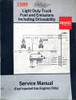 1989 GMC Truck Suburban Jimmy Van Safari Fuel and Emissions Manual