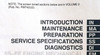 2000 Toyota Camry Repair Manual Volume 1 Table of Contents