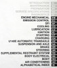 2001 Lexus ES 300 Repair Manual Table of Contents 2