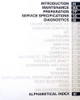 2003 Lexus LS430 Repair Manual Table of Contents Volume 1