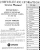 1980 Dodge D150-400 Ramcharger Trail Duster Power Wagon Service Manual 