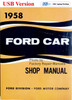 1958 Ford Car Shop Manual on USB