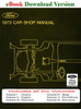 1973 Ford Car Lincoln Mercury Factory Shop Service Manual eBook Download