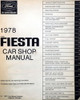 1978 Ford Fiesta Shop Manual Table of Contents