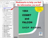 1964 1/2 Ford Mustang, Comet and Falcon Shop Manual
