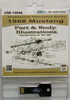 1968 Ford Mustang Part and Body Illustrations on USB